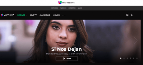 Sitio oficial del canal Univision 