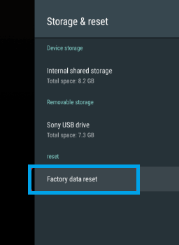 Cómo arreglar Netflix en Sony Smart TV no funciona Restablecer Sony Smart TV a la configuración de fábrica