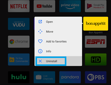 Cómo arreglar Netflix en Sony Smart TV no funciona Desinstala y vuelve a instalar la aplicación de Netflix