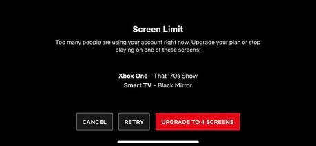 Cómo arreglar Netflix en Sony Smart TV no funciona Límite de pantalla de Netflix