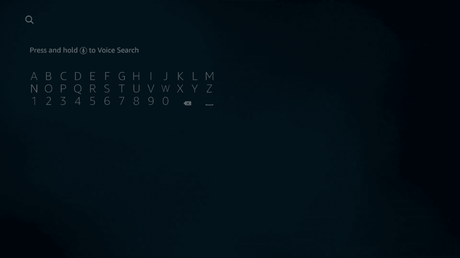 Cómo instalar el canal American Heroes en Firestick Pantalla de búsqueda de Firestick