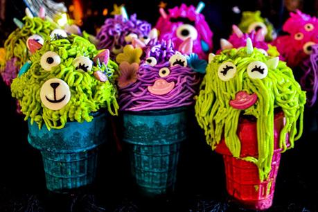 Monsters Cupcakes (Chocolate Chiffon Cupcakes)