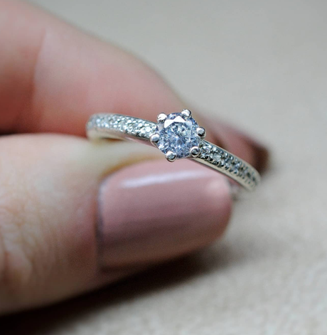 Anillo de Compromiso Siena Pavé