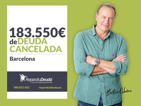 Repara tu Deuda Abogados cancela 183.550? en Barcelona (Catalunya) con la Ley de Segunda Oportunidad