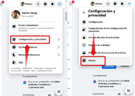 Cómo cambiar el idioma de Facebook Cómo cambiar el idioma de Facebook