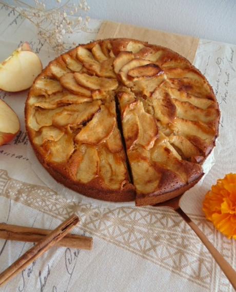 Tarta de manzana y canela