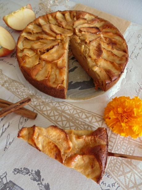 Tarta de manzana y canela