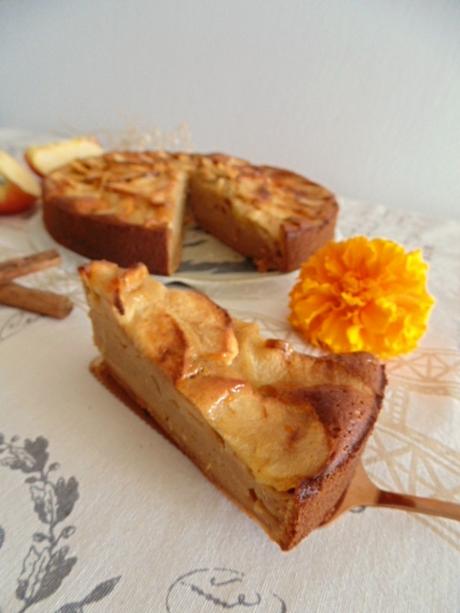 Tarta de manzana y canela