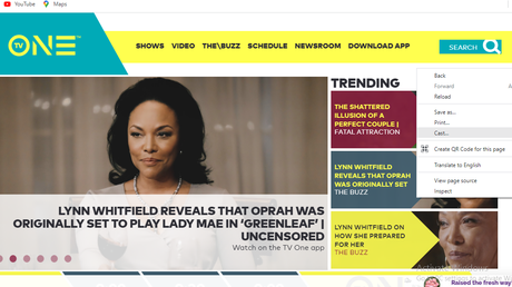 Haz clic en Transmitir