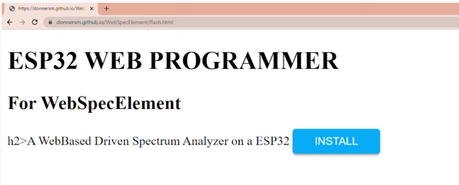 Analizador de espectro con ESP32