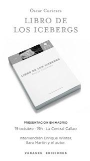 Presentación de ‘Libro de los icebergs’ de Óscar Curieses