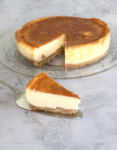Cheesecake de mascarpone y chocolate blanco
