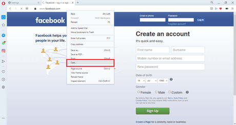 Opción de transmisión