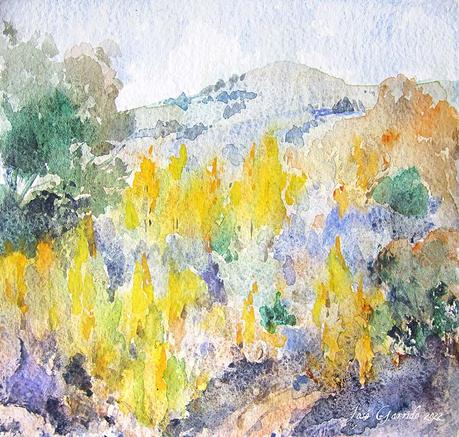 Paisajes, árboles y troncos de octubre