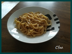 Tallarines a la carbonara