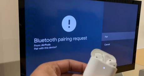     Cómo conectar Airpods en Google TV: toca Emparejar