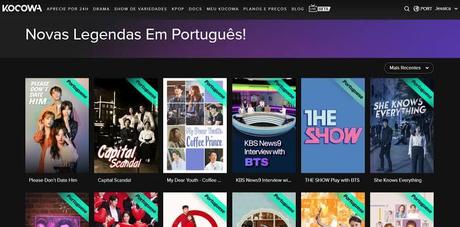 KOCOWA en la pantalla del televisor