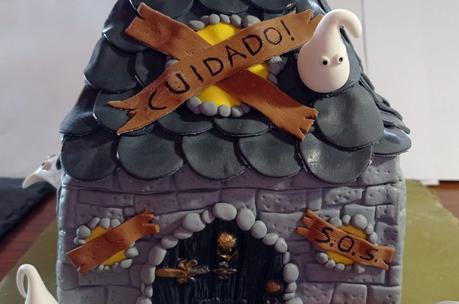 Tarta Mansión encantada para Halloween Tarta Mansión encantada para Halloween