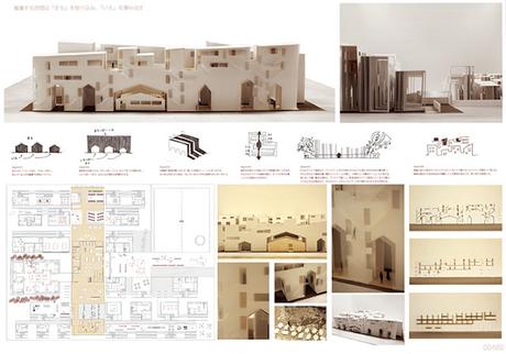 Ejemplos de panel resumen diseñadores y arquitectos japoneses