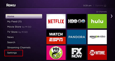 Habilitar AirPlay en Roku
