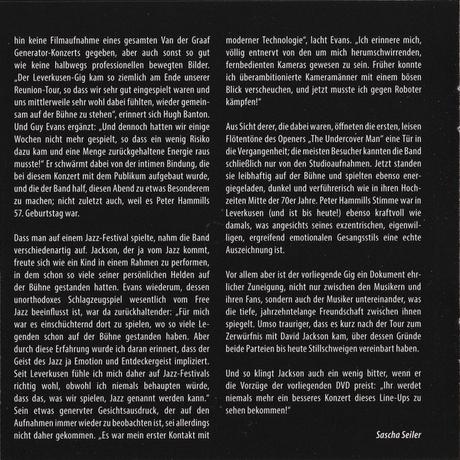 Van der Graaf Generator - Live at Rockpalast: Leverkusen 2005 (2018) Van der Graaf Generator - Live at Rockpalast: Leverkusen 2005 (2018)