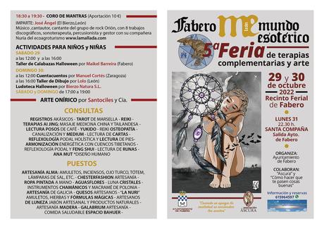 Fabero organiza el 29 y 30 de octubre la 5ª Feria del mundo esotérico en el recinto ferial 19