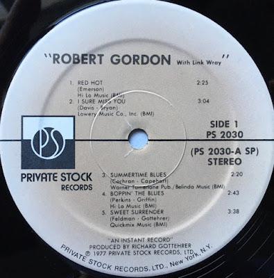 Robert Gordon and Link Wray -S.t -Lp 1979 (1977)