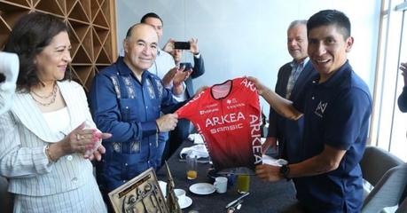 Ciclista colombiano histórico, Nairo Quintana llega este jueves a San Luis Potosí