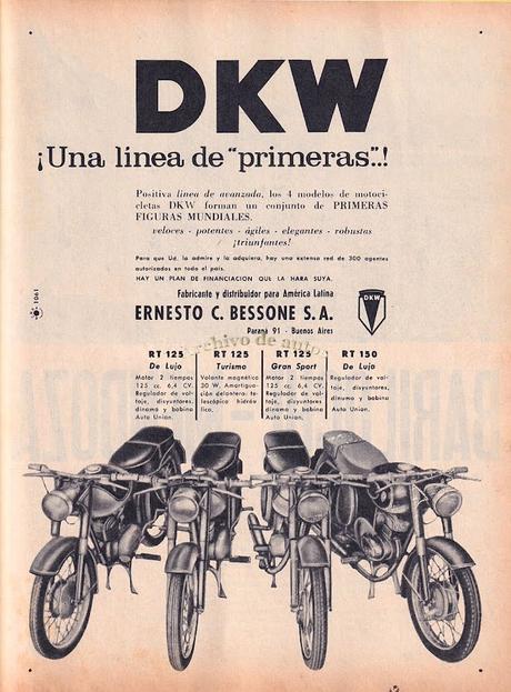 DKW RT 125 y RT 150 dos motocicletas fabricadas en el año 1962
