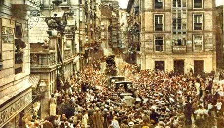 1912:SANTANDER RECIBE A LA REINA VICTORIA EUGENIA