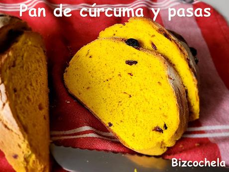 PAN DE CÚRCUMA Y PASAS