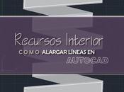 Como alargar líneas Autocad. Ejemplo practico