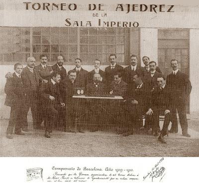 Campeonato de Barcelona 1909-1910, ajedrecistas participantes