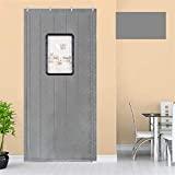 Liveinu Cortina Térmica Con Aislante Térmico Para Puerta Insonorizante Impermeable Reducir el...