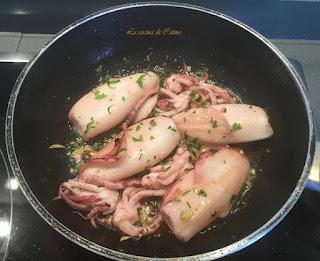 Garbanzos con chipirones