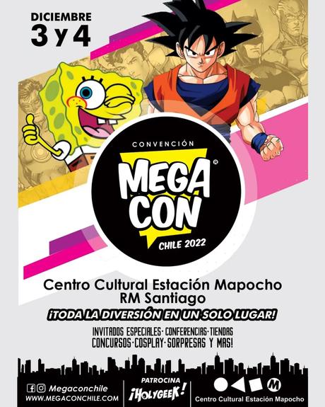 MegaCon Chile 2022 llega a la Estación Mapocho este 3 y 4 de Diciembre 2022 303607390_179866061246132_3243350936895718297_n