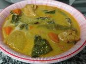 Curry verduras pollo, manera