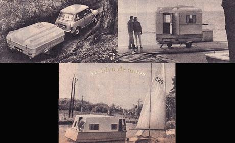 Casas rodantes pequeñas para automóviles pequeños en los sesenta Casas rodantes pequeñas para automóviles pequeños en los sesenta