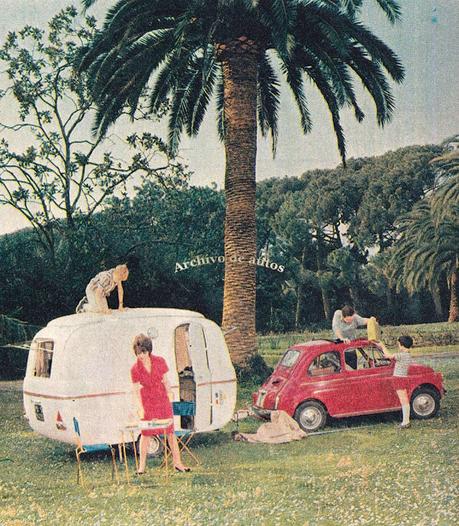 Casas rodantes pequeñas para automóviles pequeños en los sesenta Casas rodantes pequeñas para automóviles pequeños en los sesenta