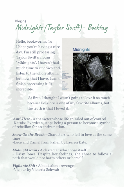 Blog 03 - Midnights (Taylor Swift)- Booktag