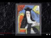 imagen Teresa pintura bajo vidrio