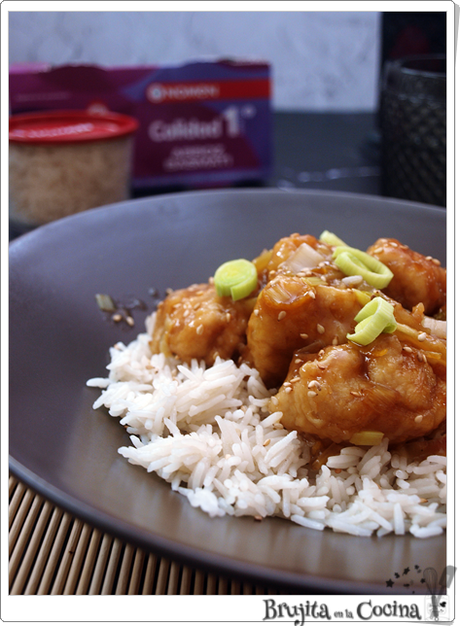 Pollo a la naranja con arroz basmati Pollo a la naranja con arroz basmati