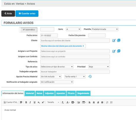 Cómo gestionar Ordenes de Trabajo o Avisos
