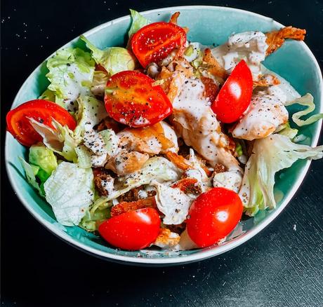 ensalada de pollo con chía