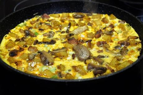 tortilla de champiñones 