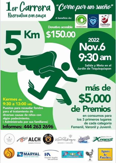 Invitan a Carrera con Causa, este Domingo 6 de Noviembre