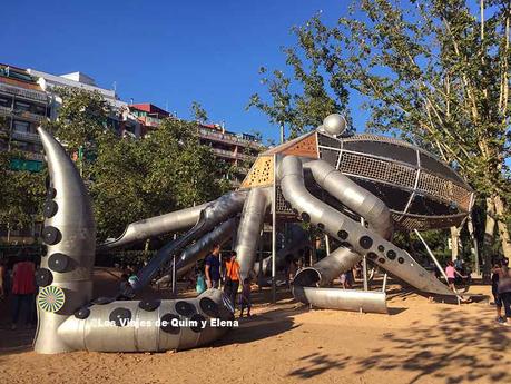 El pulpo gigante del Parque de la Pegaso