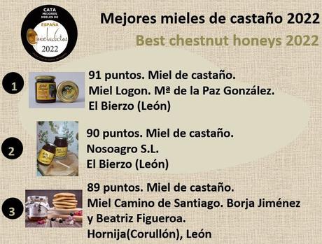 La miel berciana arrasa en la VIII edición de 'Mieladictos' con premios para Miel Logon, Miel Amores y Camino de Santiago 3