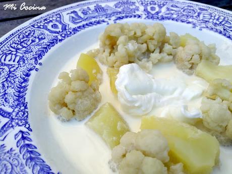 GAZPACHUELO DE COLIFLOR Y PATATAS