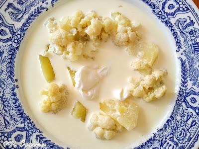 GAZPACHUELO DE COLIFLOR Y PATATAS